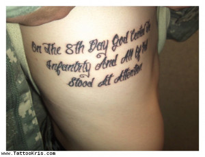 Military Bible Verse Tattoos