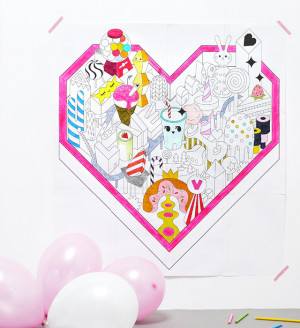 File Name : valentine-coloring-page-candyland-640x700.jpg Resolution ...