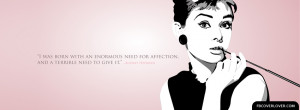 Click below to upload this Audrey Hepburn Quote 2 Cover!
