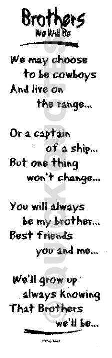 Brothers are best friends forever