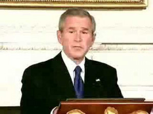 GEORGE W. BUSH SAYS WE MUST TREAT EACH OTHER WITH RESPECT. DON'T TAKE ...