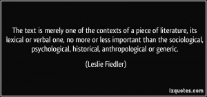 More Leslie Fiedler Quotes