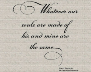 Wuthering Heights Emily Bronte Quot e Valentines Day Printable Digital ...