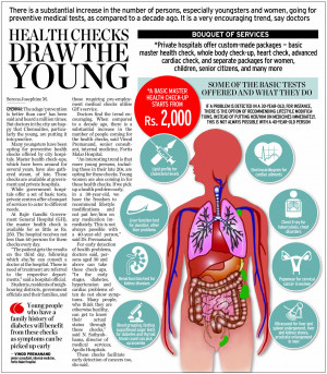 Health checks draw the young