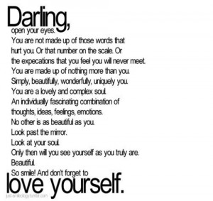 darling love yourself