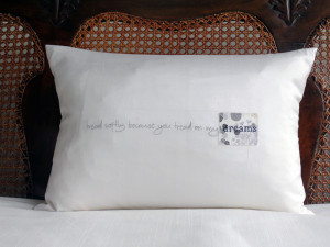 Dinah Silk Dream Quote Cushion