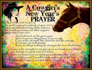 Cowgirl prayer