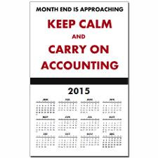 2013 Keep Calm Funny Accounting Calendar Print for