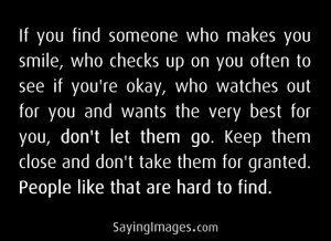 Find Someone Who Makes You Smile Quote