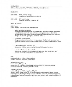 Instead, we started his new resume with a summary of his background ...