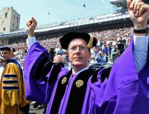 Stephen Colbert at Northwestern University's 2011 graduation ceremony.