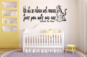 ... POOH bear quote, wall art, boy / girl / baby, bedroom sticker WA0063