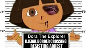 Dora the Explorer's alleged crime? 