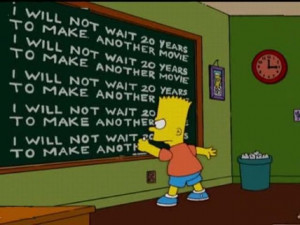 Bart Simpson at the Blackboard (70 pics)