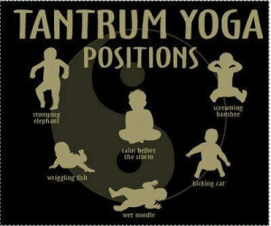 Toddler tantrum yoga