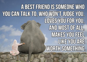 Best Friend Is Someone Who You Can Talk To ~ Friendship Quote