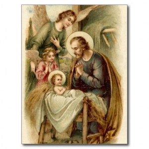 Postcard (Quote): St. Joseph Nativity