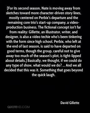 character-driven story lines, mostly centered on Perbix's departure ...