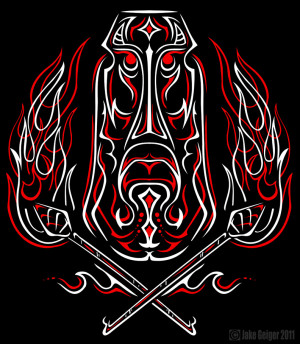 Vinyl Sign Quot Pinstripe Fang