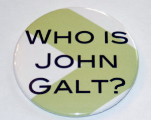 Who is John Galt - Bibliophile pin