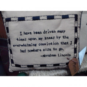 Abe Lincoln quote - love this