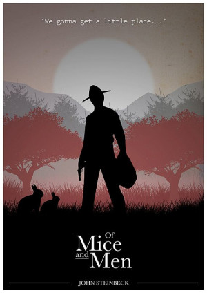 Of Mice and Men poster Quote Poster John Steinbeck by Redpostbox