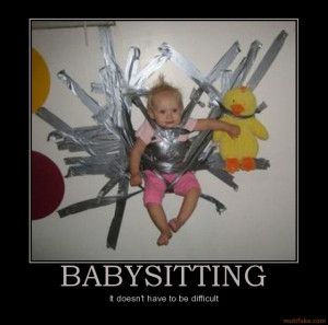 funny babysitting pictures