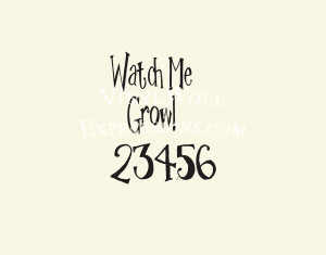 ... are here: Home > Products > Vinyl Sticker Growth Chart-Watch Me Grow