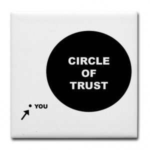... & Entertaining > Meet The Parents - Circle Of Trust Tile Coaster