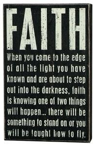 You just gotta have faith...#quote
