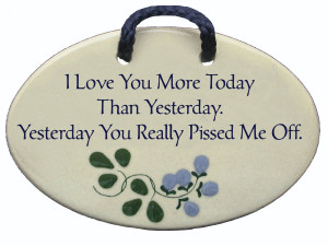 ceramic plaques and wall art signs with humorous sayings and quotes ...