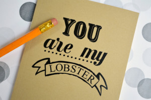 You are my lobster notebook - Friends quote journal