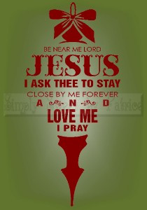BE NEAR LORD JESUS CHRISTMAS Vinyl Wall Saying Lettering Quote Deco ...