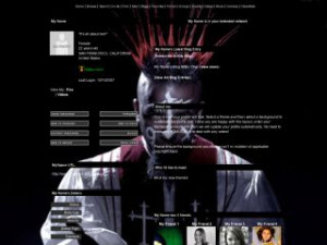 Tech N9ne - Xray White MySpace Layout Preview