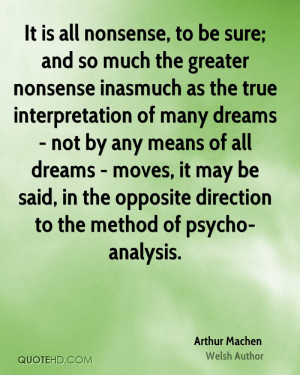 is all nonsense, to be sure; and so much the greater nonsense inasmuch ...