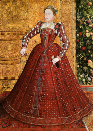 Queen Elizabeth by Steven van der Meulen, 1560s.