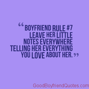 Boyfriend Rule #7 – Leave Her Notes