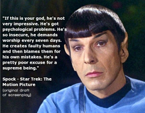 Spock quote for the win.