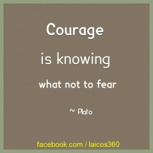 Courage is knowing what not to fear #inspirational #quote http://www ...