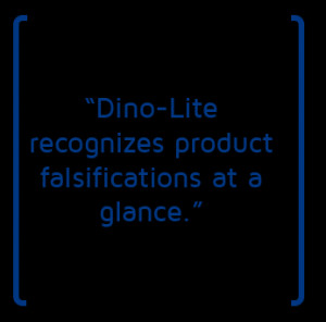 Recognizing product falsifications with Dino-Lite