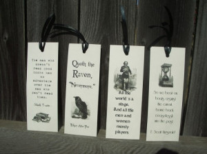 Bookmarks with Literary Quotes
