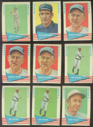 1961 Fleer #.11 Mordecai Brown Baseball cards value