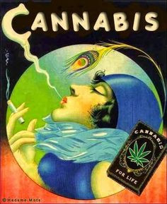 artdeco #Cannabis #marijuana poster More