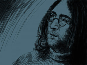 ... you guys asked us for more John Lennon wallpapers, so, here you have
