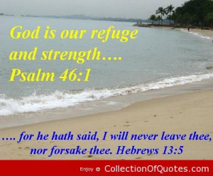 God Is Our Refuge And Strength Bible Quotes