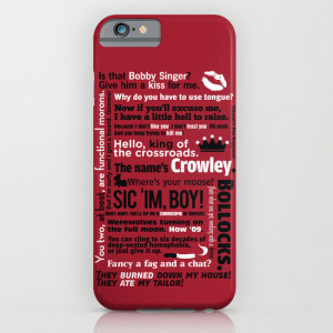 Supernatural - Crowley Quotes iPhone & iPod Case