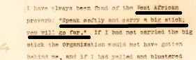 The letter in which Roosevelt first used his now famous phrase