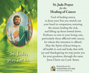 St Jude Healing of Cancer Prayer