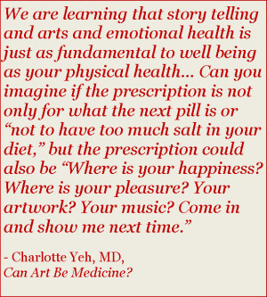 What is it about creative expression that you feel allows it to ...