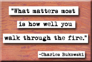 Bukowski quote Magnet no182 by chicalookate on Etsy, $4.00